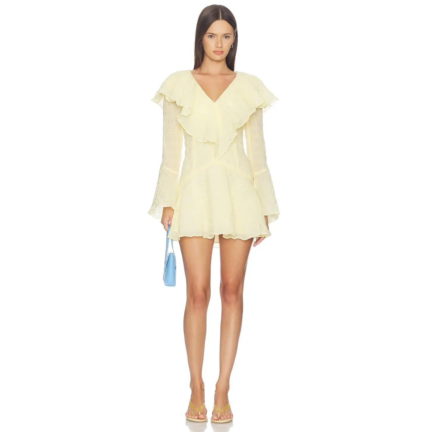Curaae by Elliatt Maribelle Mini Dress in Lemon Yellow