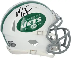 Wayne Chrebet New York Jets Autographed Riddell White Alternate Speed Mini Helmet - Fanatics Authentic Certified