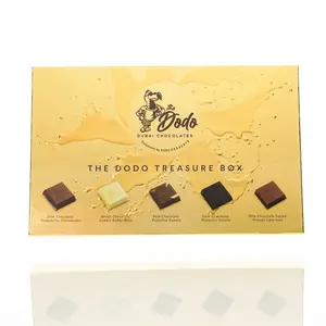 The Dodo Chocolates Golden Treasure Assortment Box - 5 Bestselling Dubai-Style Chocolates