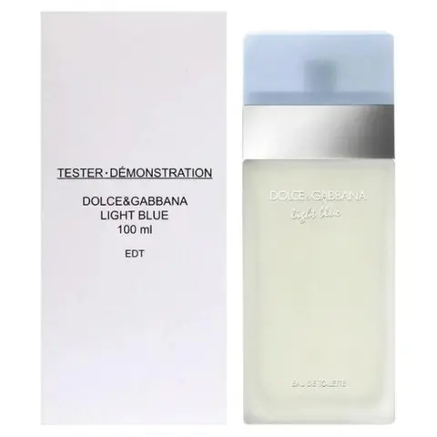 Dolce and Gabbana Light Blue Eau De Toilette Spray 3.3 Fluid Ounce (Tester/Plain Box) - Elegant Design for Women