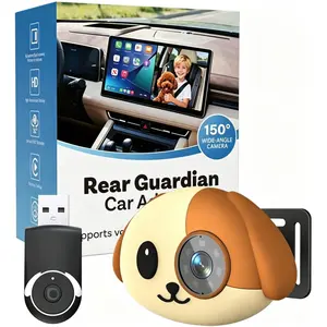 2026 New Model:2-in-1 Baby Car Camera & Wireless CarPlay Adapter-No Extra Screen Needed, 1080P Car Baby Monitor for No-Glow Night Vision, 150 Wide Angle, Plug&Play (No Android Support)