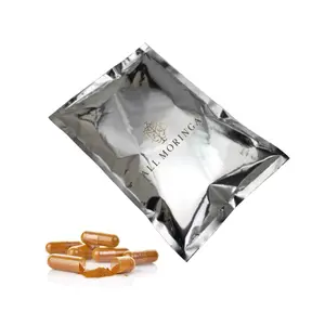 Organic Turmeric Curcumin Root Powder and   Leaf Powder with Black Pepper Capsules Refill Pack Moringa Immune Support