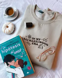 In my Alihazewood era embroidered sweatshirt, Carlsen Research Laboratory Embroidered Crewneck Sweatshirt - Long Sleeve, Fitted, Casual Pullover, Round Neck, The Love Hypothesis Book Fan Gift