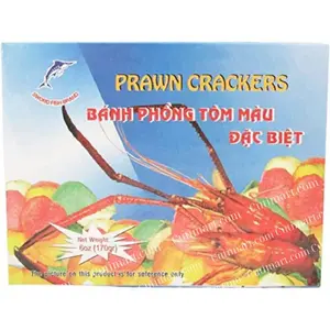 Sword Fish Brand Color Prawn Crackers Uncooked (Bánh Phồng Tôm Màu)-6oz
