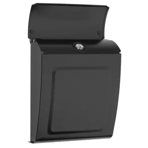 Architectural Mailboxes  Aspen Locking Wall Mount Mailbox - Black - Small