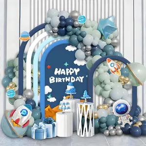 Astronaut & Rocket Design Balloon Arch Kit, 119pcs/set Mixed Color Balloon Set, Balloon Garland Arch Kit for Birthday Party Decoration