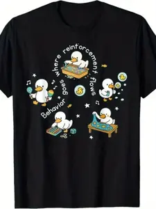 Men's Funny ABA Relax & RBT Graphic T-Shirt - Behavior Analyst & Special Education Teacher Apparel, Casual Fit Tee with Playful for all-Season Wear for RBTs, BCBA, ABA Providers