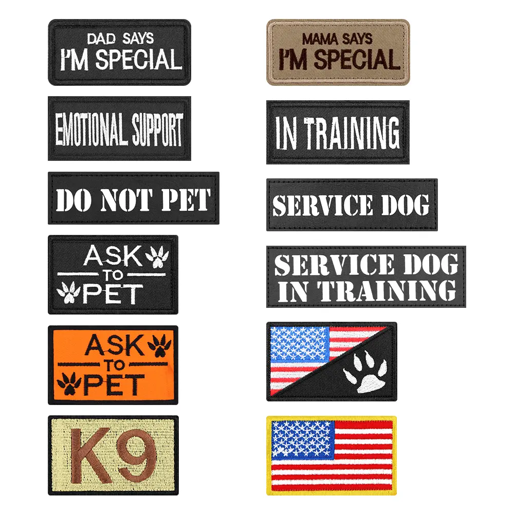 1 Piece Dog Harness Patch, Service Dog Patch, Removable Patches for Dog Vest and Dog Collar #backtoschool Dog Accessories