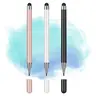 2-in-1 Universal Stylus Pen with Dual-Tip, No Charging & No Delay, Replaceable Disc Tip & Rubber Tips, Compatible with iPad/iPhone/Tablets/Samsung/All Touch Screen Devices