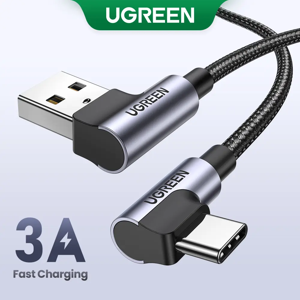 UGREEN 90-Degree USB to USB-C Cable, Fast Charging for iPhone 17/16 Pro Max/Plus, Android. Durable Cellphone Charger Cord -Deals for You,September Res