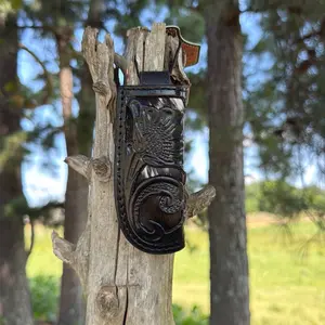 Black Leather/Cowhide Knife Sheath