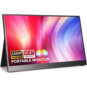 Portable  15.6 Inch IPS Display Laptop Screen Extender, FHD, 1080P,  Cover, Speakers, USB-C, HDMI, Ultra Slim, Plug&Play, Travel  for Laptop PC  Phone, , PS4/5,