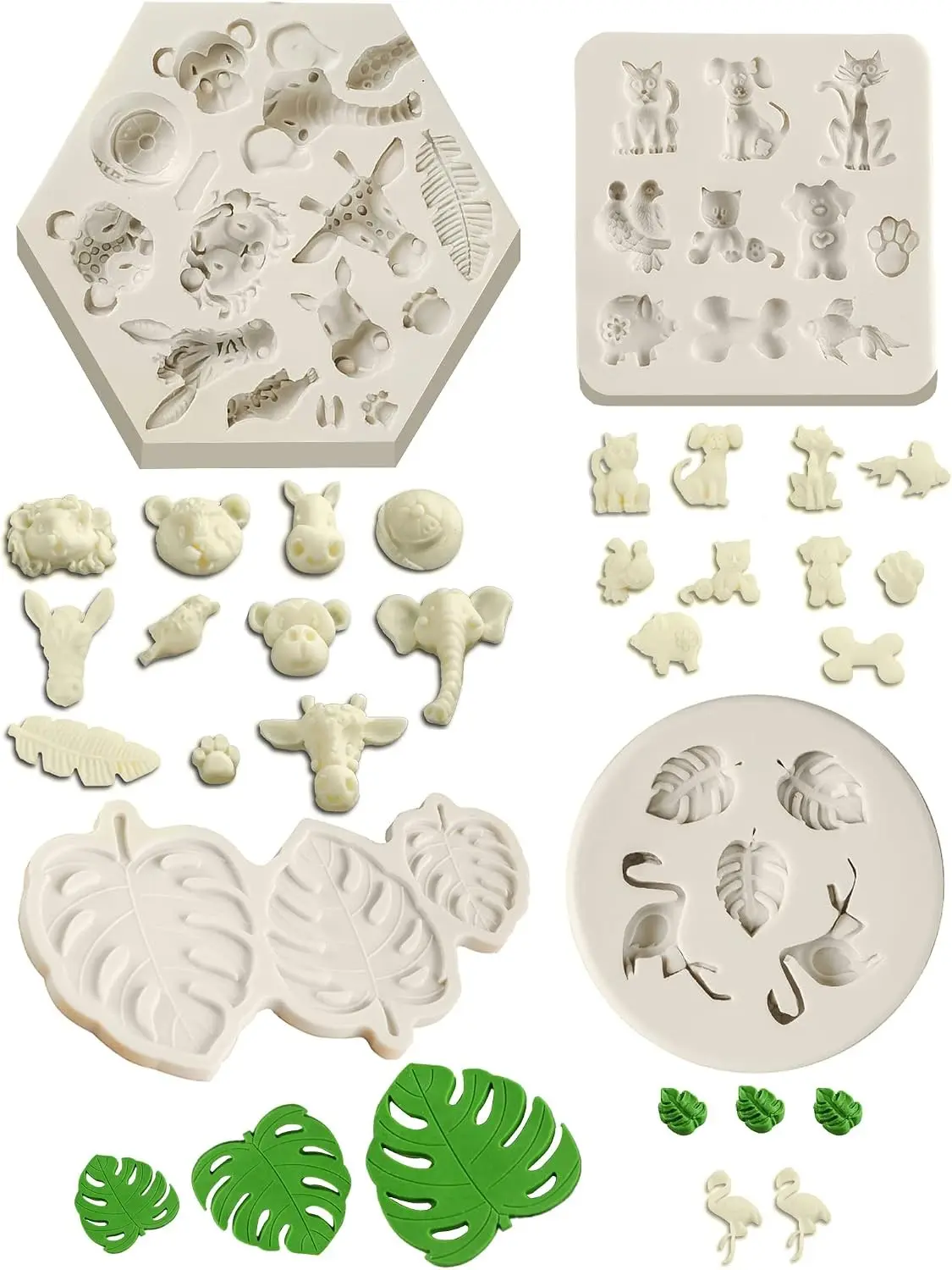 Adorable Animal Silicone Molds - Unleash Your Creativity with these Trendy Animal Chocolate Molds!(Gray)