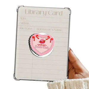 Good Girl Book Club Coquette Pink Heart Red Bow Smut Magnetic Pop Socket Kindle Grip Cute Adorable MagSafe Phone Grip Phone Holder Magnetic Pop Socket Phone Kindle Grip Popsocket