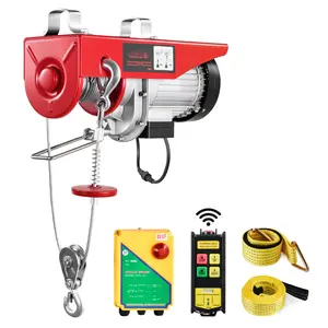 Electric Hoist Crane Winch 1760 Lbs With 328 Ft Wireless Remote Control, Heavy Duty Industrial Lifting Equipment For Construction, Garage Workshop, Durable Steel Construction, Overload Protection System
