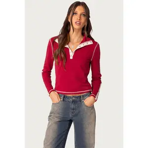 Gio Contrast Stitch Top