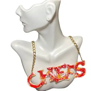 Chiefs Gold Chain Link Necklace - Elegant Design, Classic Style, Suitable for Everyday Wear