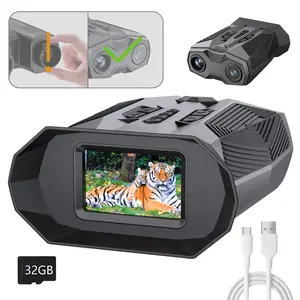 4K HD Night Vision 20x Zoom & 500m Night Vision Range Built for Operators: Military-Grade Night Vision for Hunting, Fishing & Survival，Day & Night Dual-Use，tactical gadgets ，4k night vision binoculars