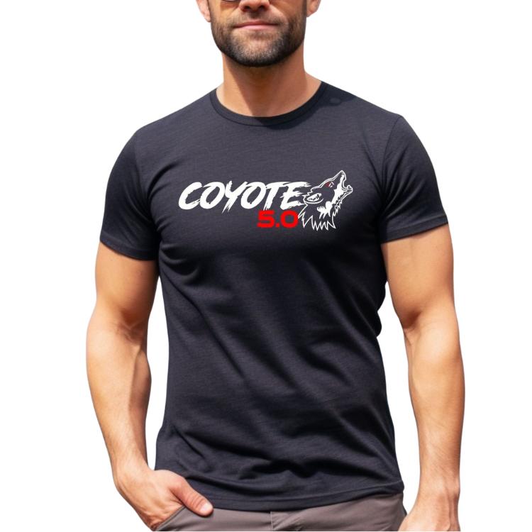 Ford Mustang COYOTE 5.0 GT Short-Sleeve Unisex T-Shirt, Gift for Dad, Coyote TShirt - cristina spolnick