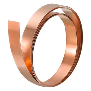 Copper Foil Roll Sheet, 0.1x10x1000mm - Pure Copper Foil Sheet Roll for Crafts, Electrical Repairs, Grounding