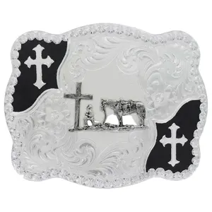 Hebilla Montana Silversmiths Cruz de Vieira 3611-731M