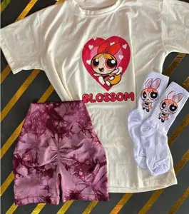 (Only shirt) Cute Powerpuff Blossom Girls Gym Shirt, Family Matching TShirt, Animation Character T-Shirt, Girl Power Tees, Hero Girl Gift Shirt, Powerpuff Girls Merch Tshirt, Hoodie and Sweatshirt