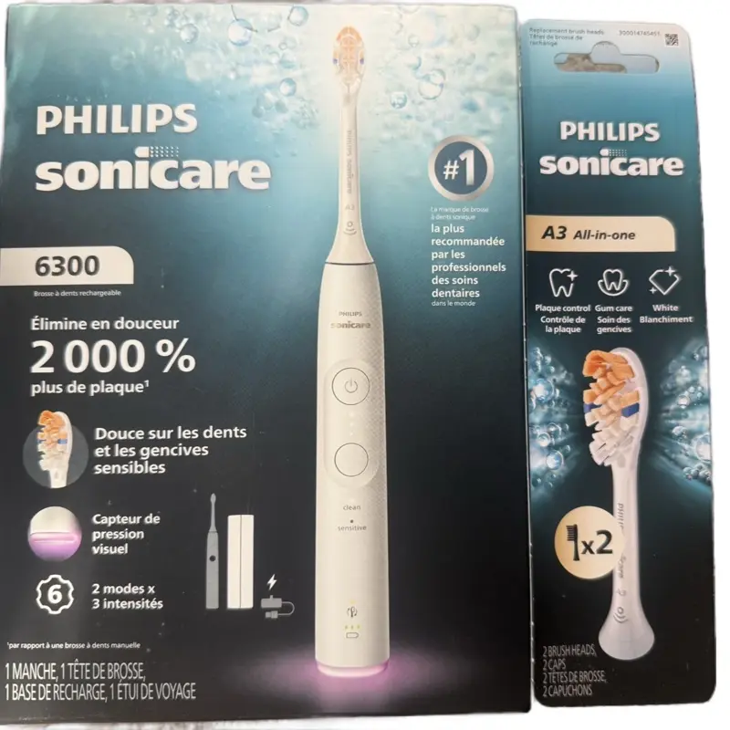 Philips Sonicare Oral Care Bundle | Toothbrush + Extra Heads
