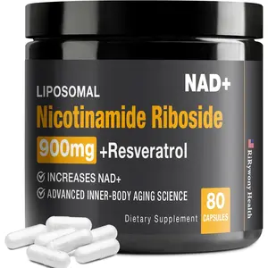 NAD+ Supplement - Liposomal NAD with Nicotinamide Riboside (NR) Resveratrol Quercetin, 900mg Pure Organic NAD Plus for Anti-Aging, Energy, Focus