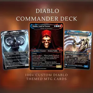 Diablo Themed Commander Deck Proxies, Demon Tribal/Reanimation, 105+ Unique Cards