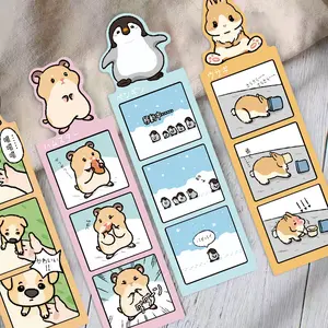 30 Cute Pet Comic Bookmarks (Non-Repeating) - Simple, Artistic, Creative Paper Bookmarks, Cards, Book Decoration Cards, Reading Annotation Cards