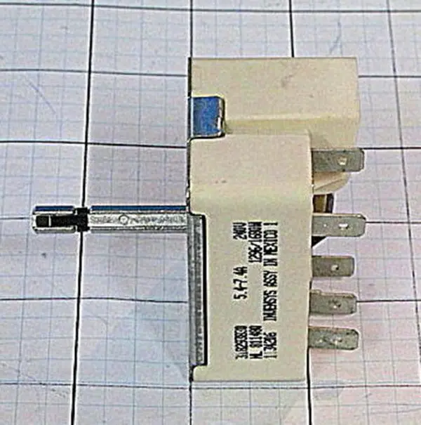 Frigidaire 318293830 6 in. Oven Surface Unit Switch - Electronic Start Switch for Range Ovens, Kitchen Appliance Replacement Part Accessory, Electronic Start Switch Range Ovens Accessories