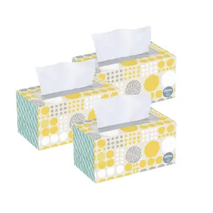 Kleenex Trusted Care White Facial Tissue, 160 2-Ply Tissues, (Pack of 3)