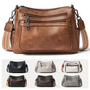 Bluome Crossbody Bag for Women, Vegan Leather Shoulder Bags, Handbags Crossbody Purse Tote Bag with Adjustable Strap, Trendy Versatile Analog Bag Everyday Bag for Travel Essentials Work Daily Use Commuting, Gifts for Birthday Festivals Anniversaries