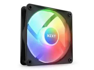 NZXT F120 RGB Core Fan - RF-C12SF-B1 - 120mm Hub-Mounted RGB Fan - Sublime RGB Lighting - PWM Control - Single, 120mm Case Fan - Black