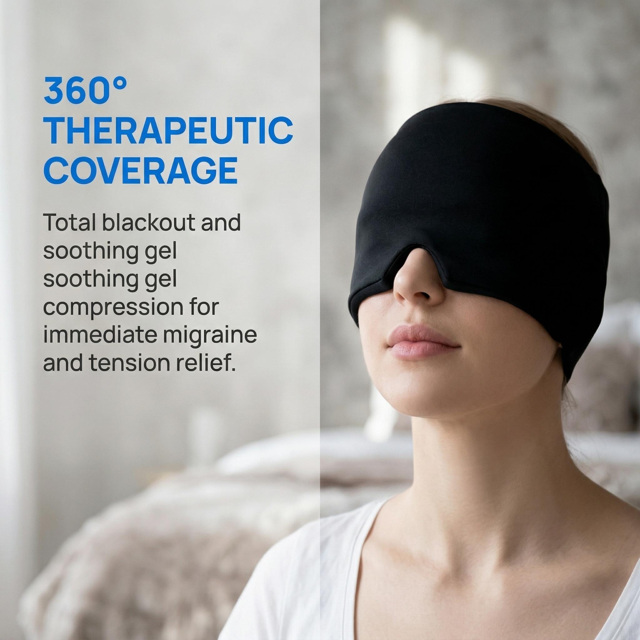 Migraine Headache Relief Cap, Gel lce Head Wrap for Tension and Stress Relief.Suitable for Home breaks, before sleep, office Migraine Headache Relief Cap, Gel lce Head Wrap for Tension and Stress Relief.Suitable for Home breaks, before sleep, office
