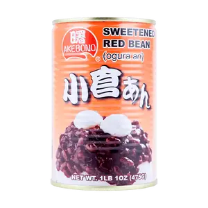 AKEBONO Sweet Red Bean Canned 475g | Ready-to-Eat Adzuki Beans for Baking