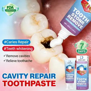 ZKRICARO Anti-Cavity Repair Toothpaste FDA Certified - Repairs Cavities Removes Plaque Tartar Relieves Sensitivity & Strengthens Enamel