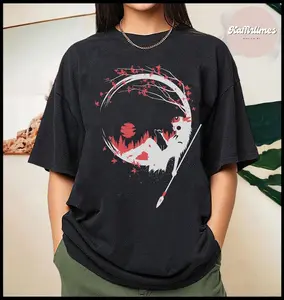 Vintage Princess Mononoke Cherry Blossom T-Shirt, Hayao Miyazaki, Studio Ghibli Gift, Mononoke Shirt Shirt, Ghibli Cartoon Shirt