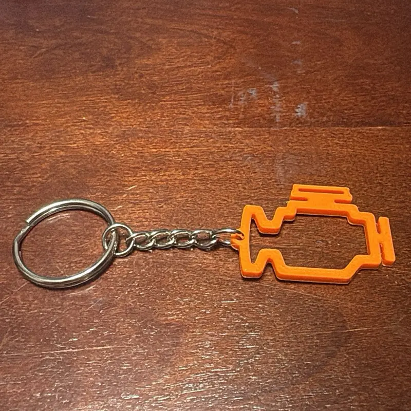 Check Engine Light Keychain