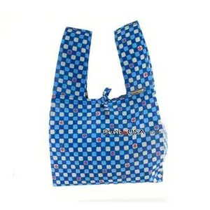 Japanese Bento Cloth Tote Bag for bento box lunch box - Blue Flower