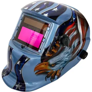 Auto Darkening Welding Helmet – True Color Solar Powered Hood with Adjustable Shade Range 4/9-13 – For Welding, Renovation & Construction Workers – Heavy Duty Welder Mask