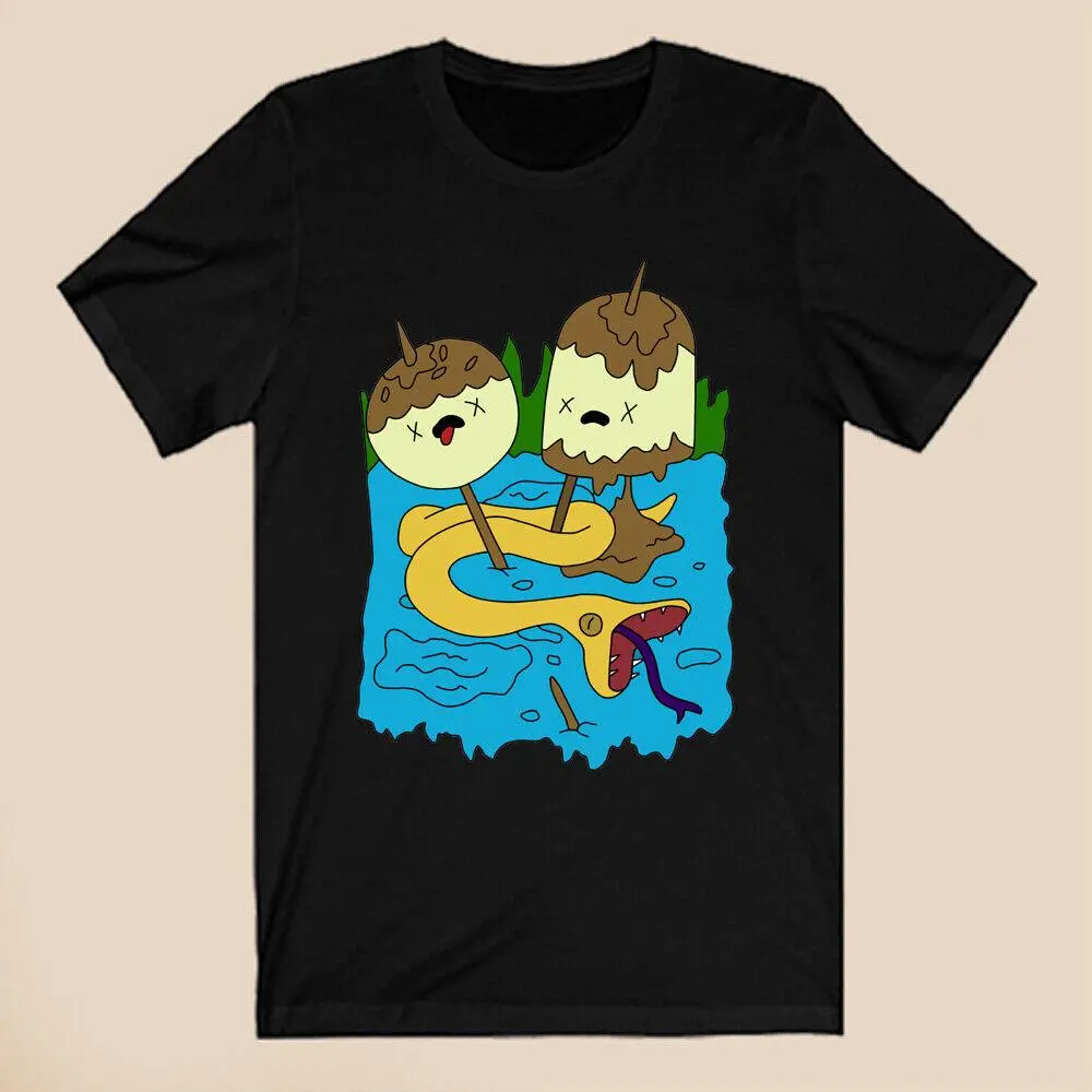 Princess Bubblegums Rock Adventure Time Mens Black TShirt Size S-3XL Menswear Top Underwear Streetwear Cotton Crewneck Casual Shortsleeve Tropical Graphic