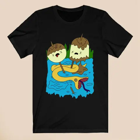 Princess Bubblegums Rock Adventure Time Mens Black TShirt Size S-3XL Menswear Top Underwear Streetwear Cotton Crewneck Casual Shortsleeve Tropical Graphic