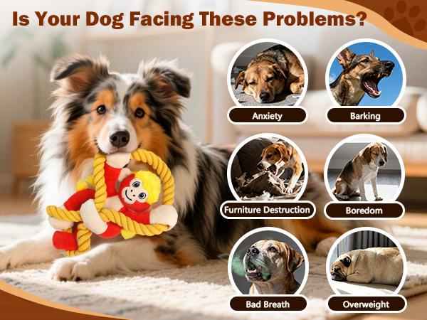 Pull-String Monkey, an Interactive Barking Dog Toy Featuring a Pull Cord, Designed for Tugging by Large Dogs, a Plush Chew Toy for Puppies, Promotes Dental Health, And Is Appropriate for Small, Medium, And Large Dogs