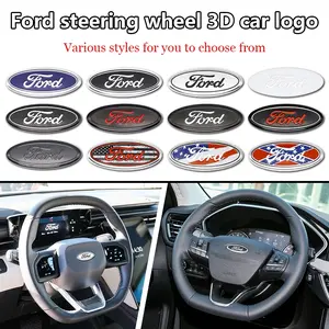 Car Steering Wheel Panel Sticker, Decal for Cars, Decorative Center Identifier, Fits Ford Models, Automotive Accessories, Enhance Your Car Interior