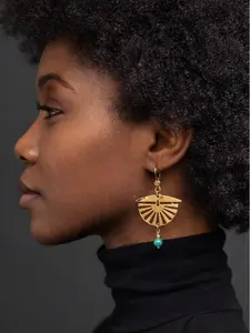 Handcrafted Raw Brass Earrings Natural Rustic Charm Unique Design for Any Occasion One-of-a-Kind Accessory