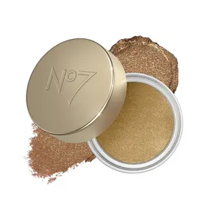 No7 Pro Artist Gilded Glimmer Cream Eyeshadow - Buildable Shimmer Eye Shadow for Bold, One-Swipe Color - Silky Long Wear Eye Makeup - Candelight (3.4g)