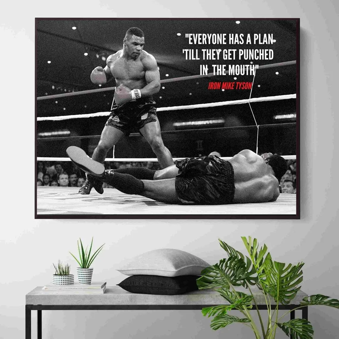 Mike Tyson boxing sport Poster sport quote knockout Poster