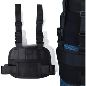Sports & OutdoorsMOLLE Tactical Leg Pack - Compact Black Thigh Bag with Adjustable Straps & Quick-Release Buckles for Duty Belt Molle System for Outdoor, Military, Hiking Gear