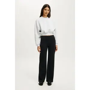 Cotton On Plush Cropped Crew – Cozy Minimal Essential